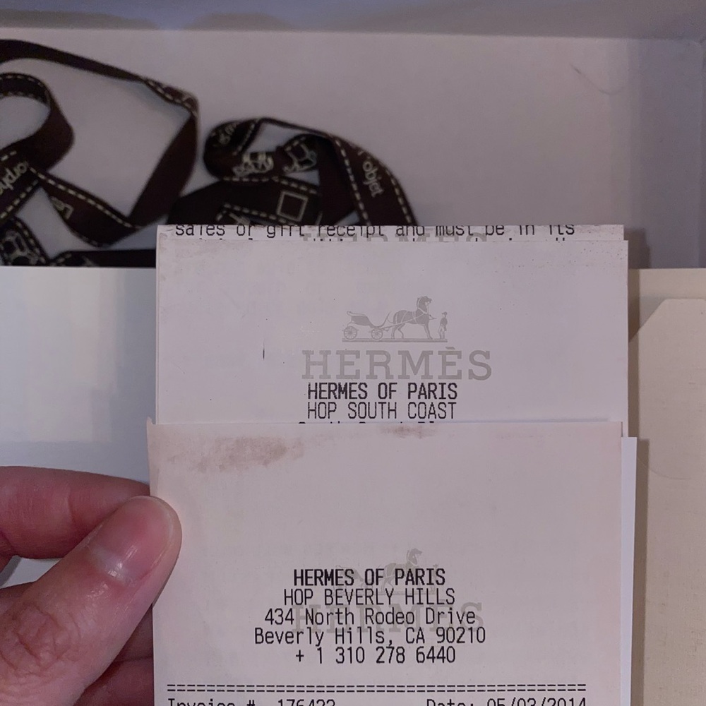 Hermes Black/Brown Reversible Leather Belt - Picture 11 of 12
